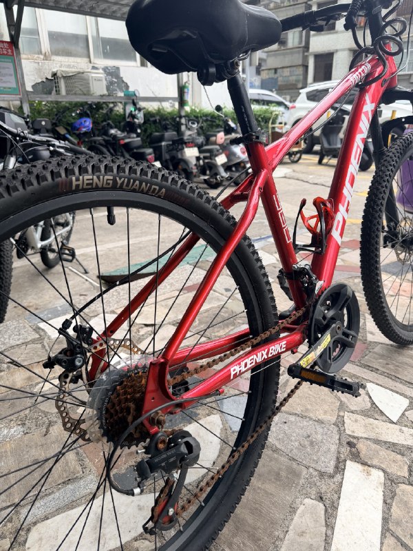 想起还有辆办卡送的工业垃圾，大半年没骑，放在停车场雨淋日晒