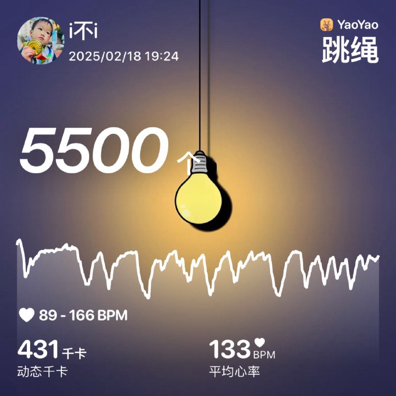 #workout 跳个绳via Memos